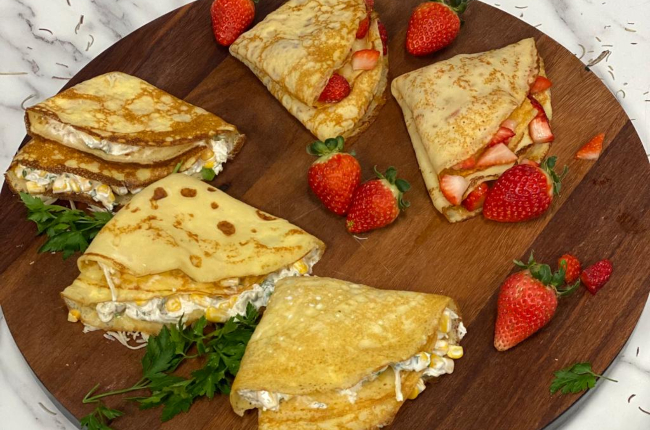 Crepes Recheados Band Receitas