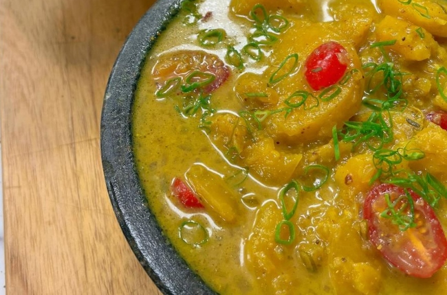 Curry De Mandioquinha Arroz De Coco Band Receitas