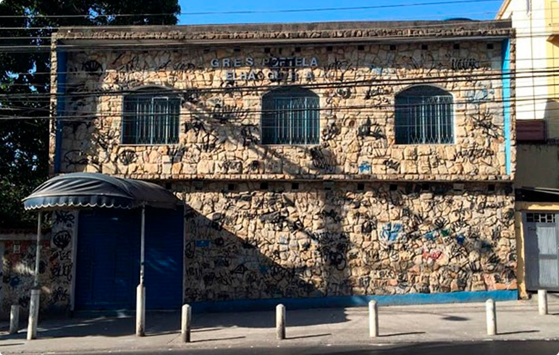 A Portelinha fica localizada no bairro de Oswaldo Cruz, Zona Norte do Rio Reprodução/GRES Portela