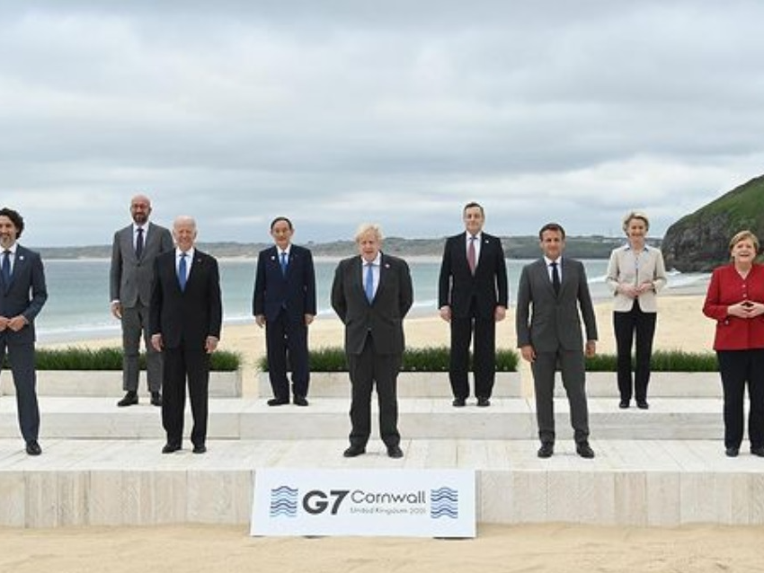 Líderes do G7 aprovam plano para conter influência da China G7/iNSTAGRAM