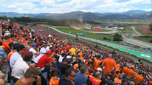 Fãs no GP da Áustria de F1 F1