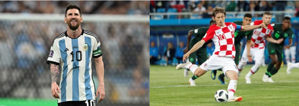 Os craques Messi e Modric disputam pela possibilidade de seu último título Foto: Reuters