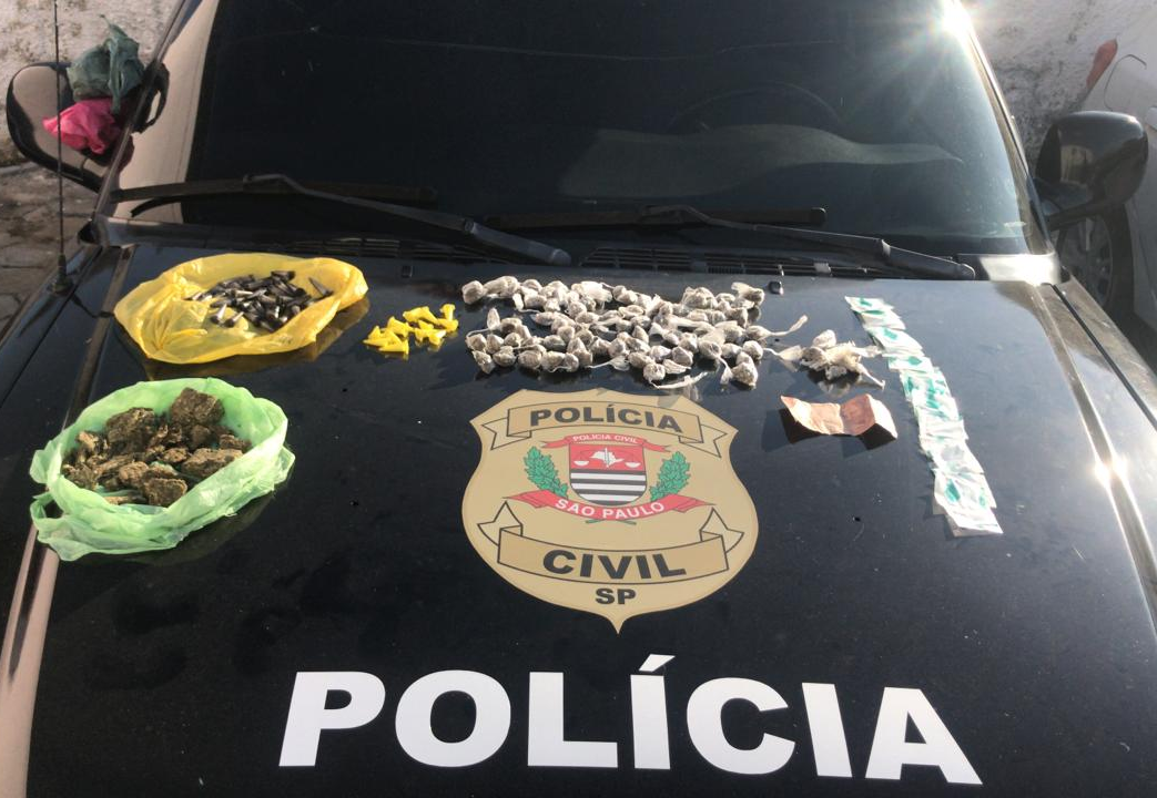 Polícia Civil faz operação contra o tráfico de drogas no Pinus do Iriguassu, em Caçapava Divulgação/Polícia Civil