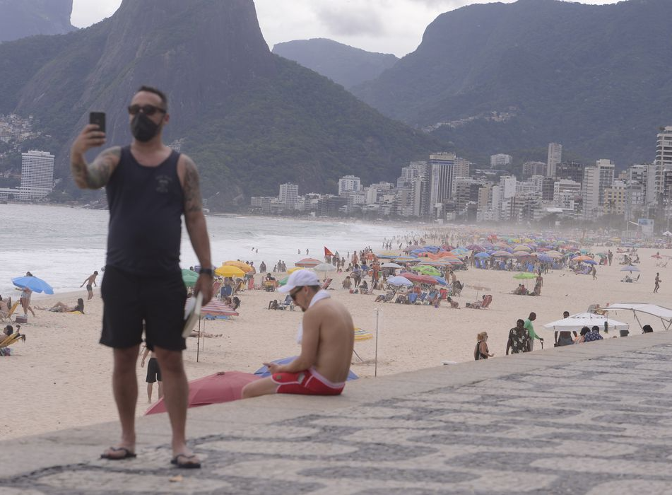 Imagem da orla de Ipanema, no Rio de Janeiro Agência Brasil