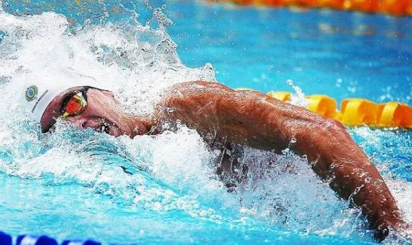 Nadador Fernando Scheffer na competição Troféu Brasil, em 2018