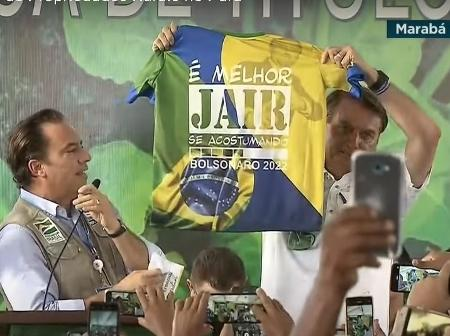 Bolsonaro faz propaganda eleitoral antecipada em agenda oficial Foto: Reprodução/ Youtube