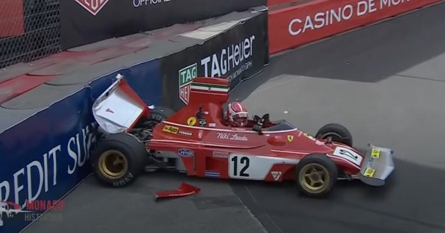 Leclerc bate carro de Lauda após perder freios