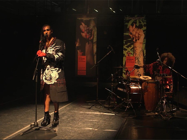 Linn da Quebrada fez show de abertura do festival de cultura LGBT Reprodução/Facebook