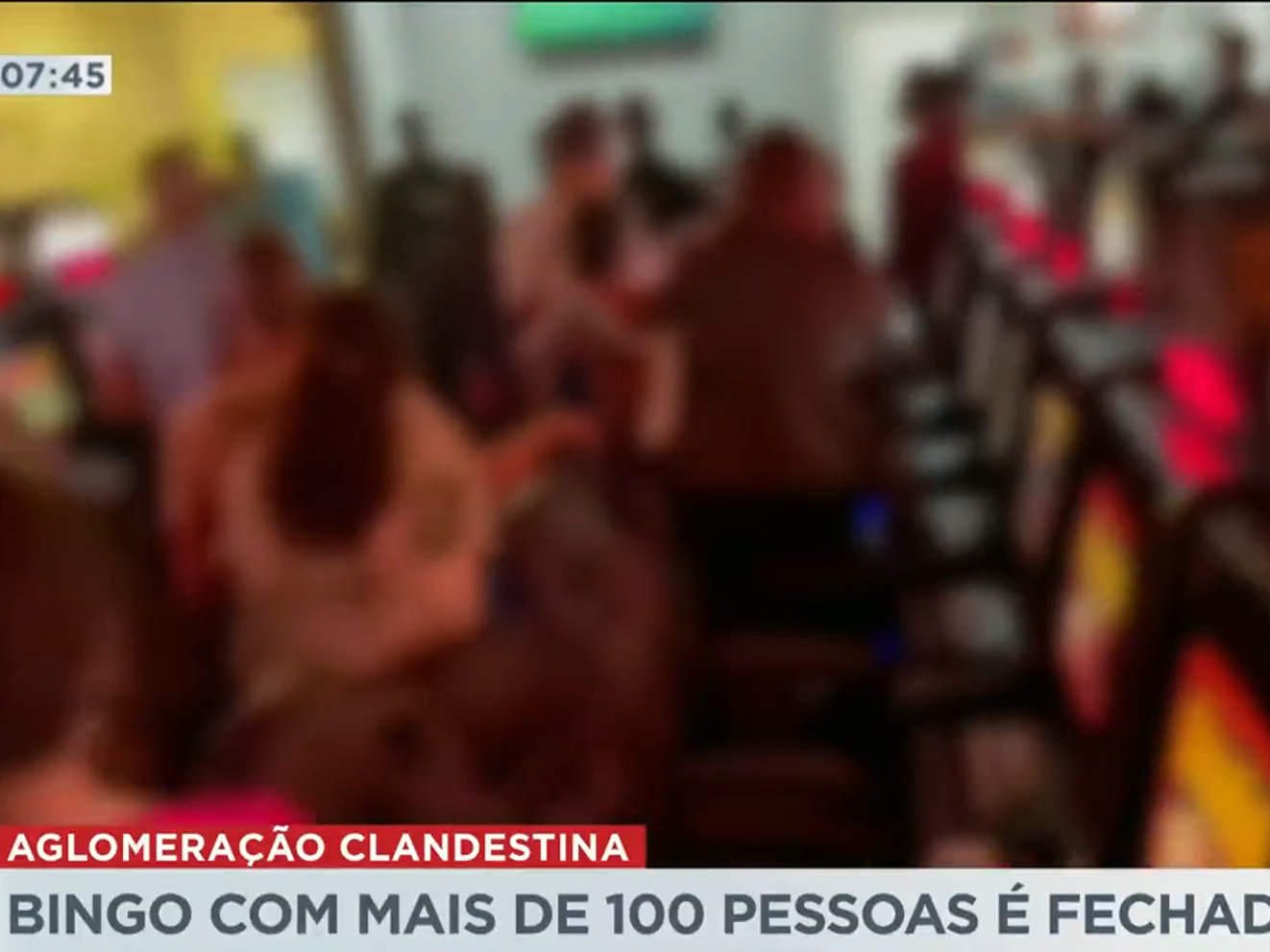 Cerca de 100 pessoas estavam aglomeradas em cassino clandestino Reprodução