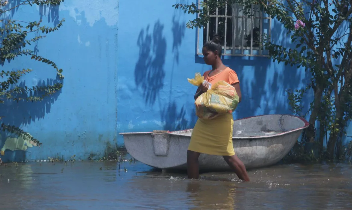 Enchente deixa moradores do sul da Bahia sem casa