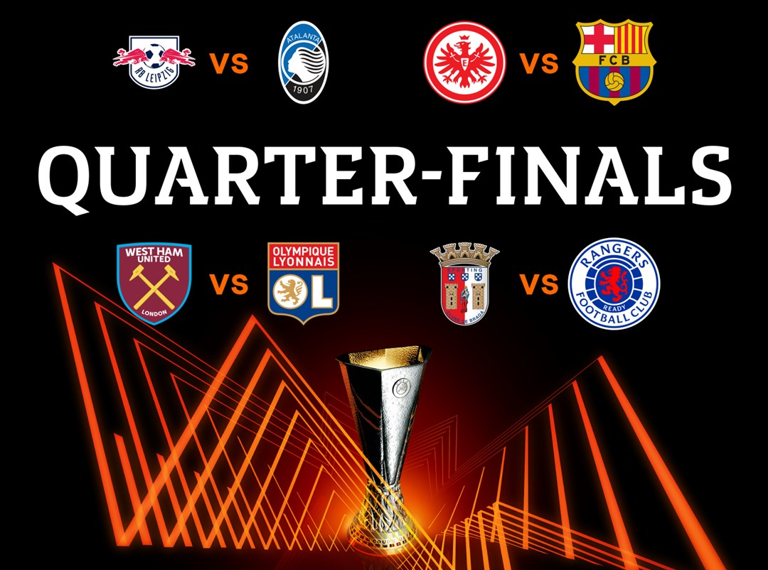 Definidos os confrontos das quartas de final da Europa League!