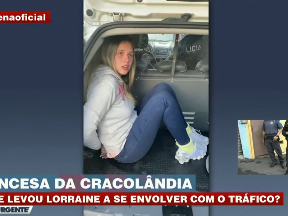 Traficante Lorraine Bauer foi levada o 89º DP e teve a prisão preventiva decretada Reprodução