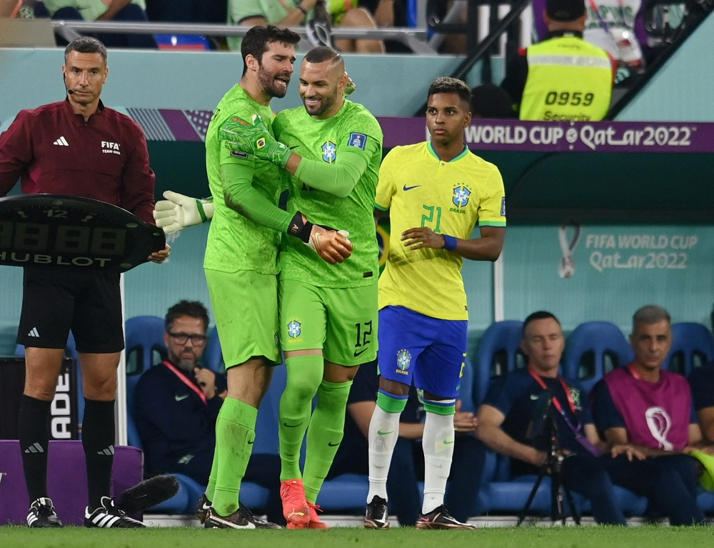 Weverton entrou em campo aos 35 minutos do segundo tempo Annegret Hilse/Reuters