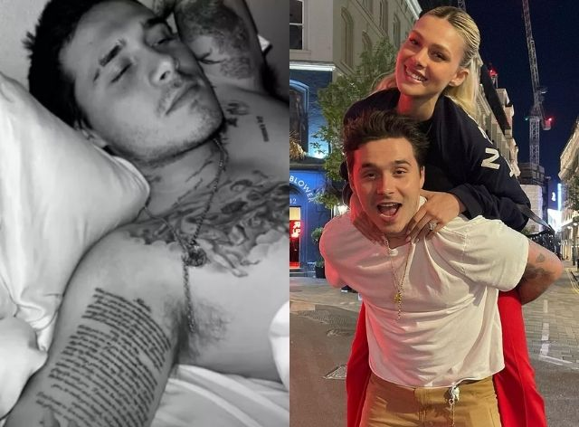 Brooklyn Beckham choca web ao mostrar tatuagem enorme com votos de seu casamento