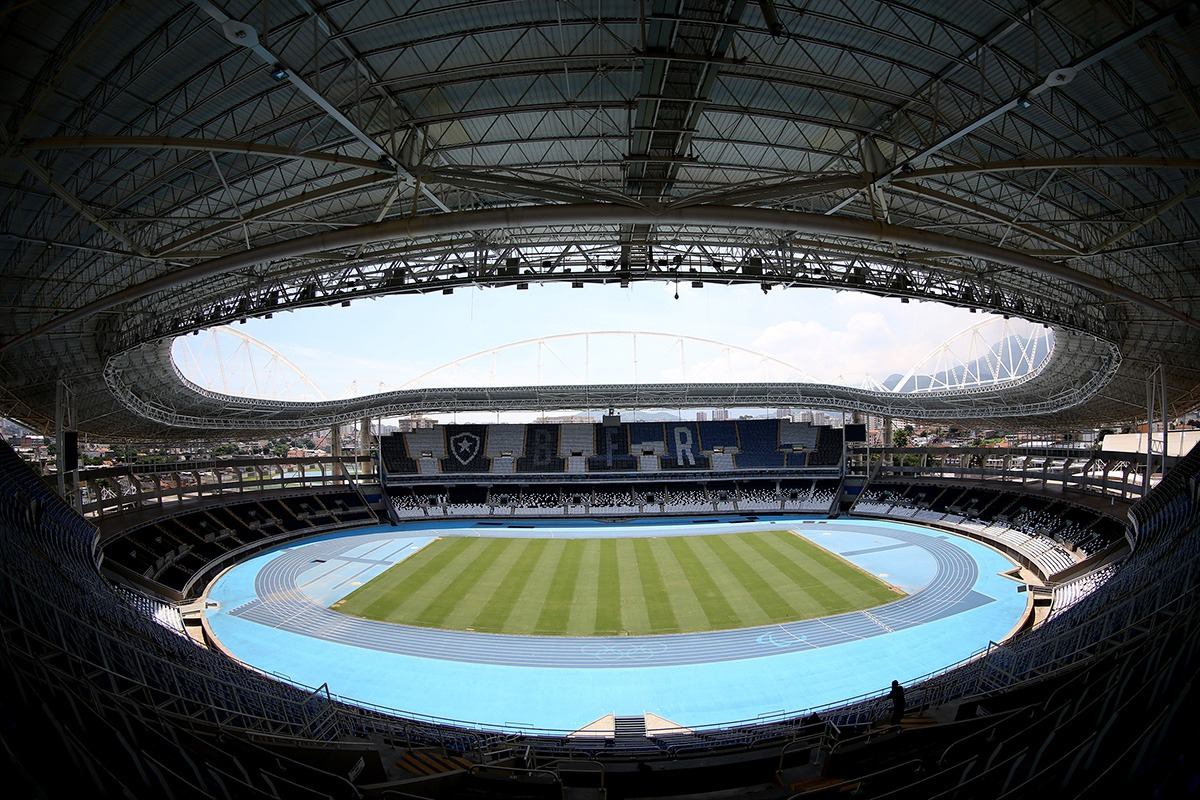 Botafogo pretende acabar com pista de atletismo para construir arquibancadas Reprodução/Botafogo de Futebol e Regatas