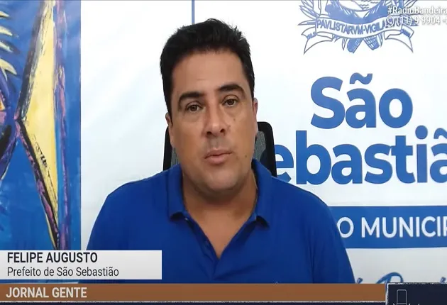 Felipe Augusto, prefeito de São Sebastião, conversou com Agostinho Teixeira e Eduardo Castro no Jornal Gente, da Rádio Bandeirantes