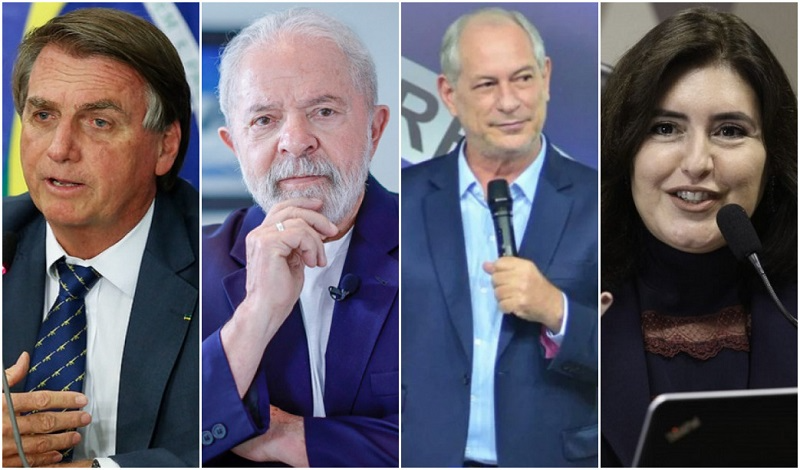 Bolsonaro, Lula, Ciro e Tebet participam de eventos em Salvador Reprodução