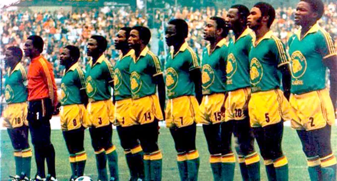 A seleção do Zaire na Copa de 1974
