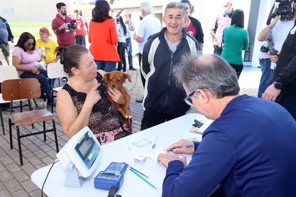 Gratuitas, as consultas são realizadas em contêineres adaptados Arquivo/PMC