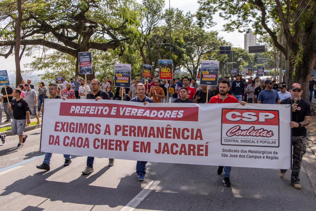 Caoa Chery decide manter as 485 demissões na fábrica em Jacareí Divulgação/Sindicato dos Metalúrgicos