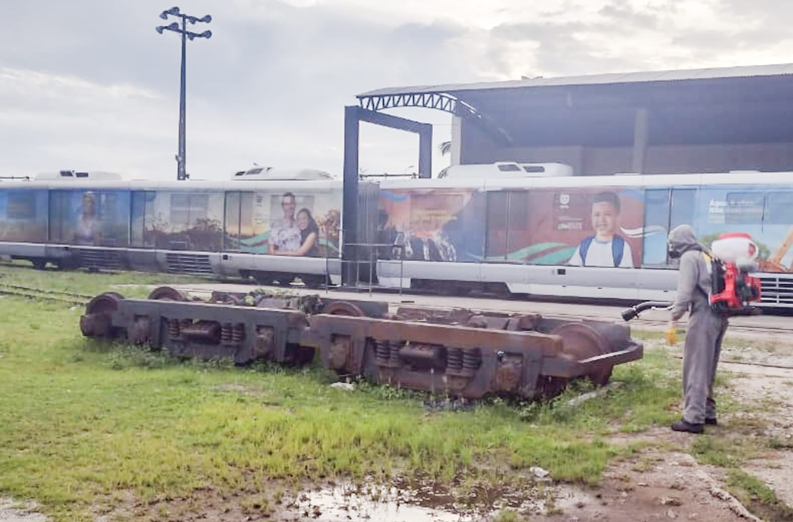 Motivo é obra na estação Santa Tereza Reprodução / CBTU