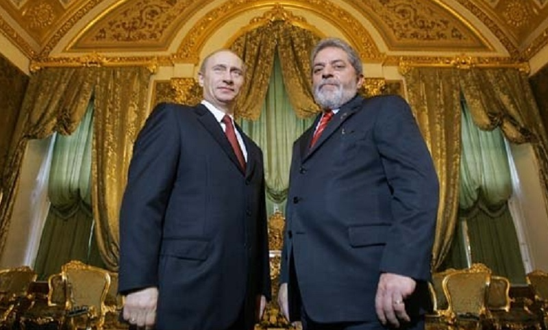 Lula e Putin conversam por telefone Biblioteca Nacional/Ricardo Stuckert