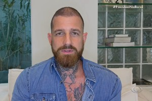 Leandro D'Lucca gravou um depoimento emocionante para a esposa Cleo Reprodução / Faustão Na Band 