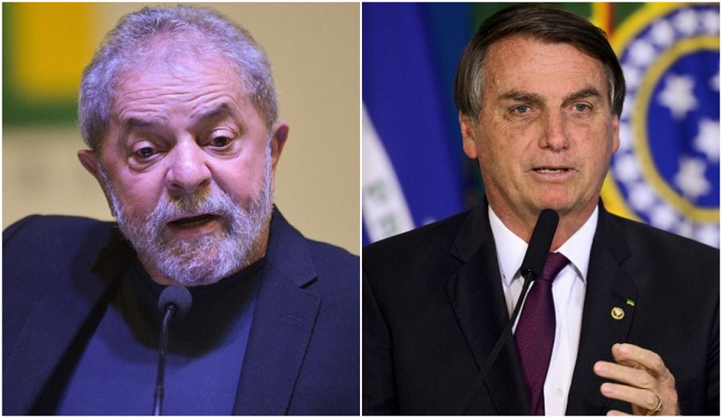 Lula lidera contra Bolsonaro na pesquisa Ipespe desta terça (11) Reprodução