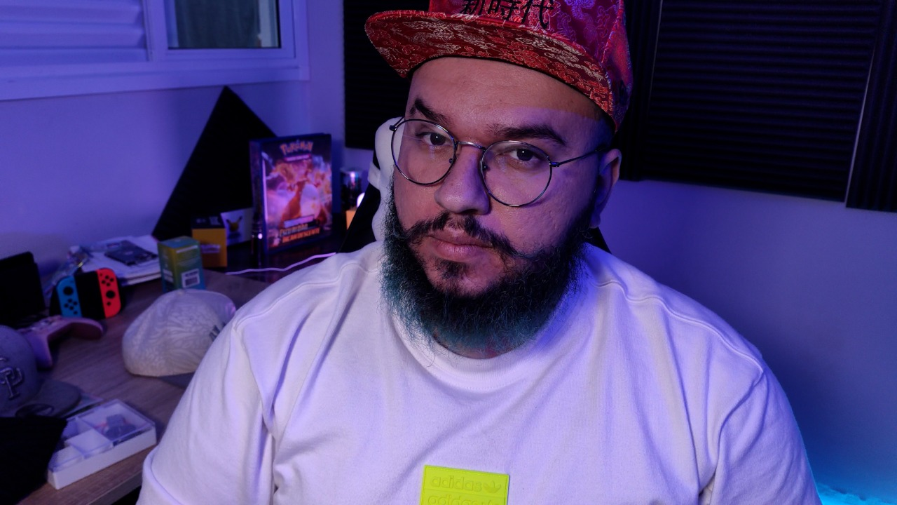 JeAraujo iniciando mais um dia de stream. Arquivo pessoal.