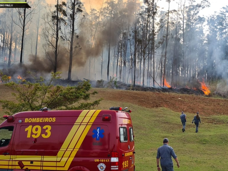 Sete pessoas morrem após a queda de um avião em Piracicaba, interior de São Paulo Divulgação / Corpo de Bombeiros de São Paulo 