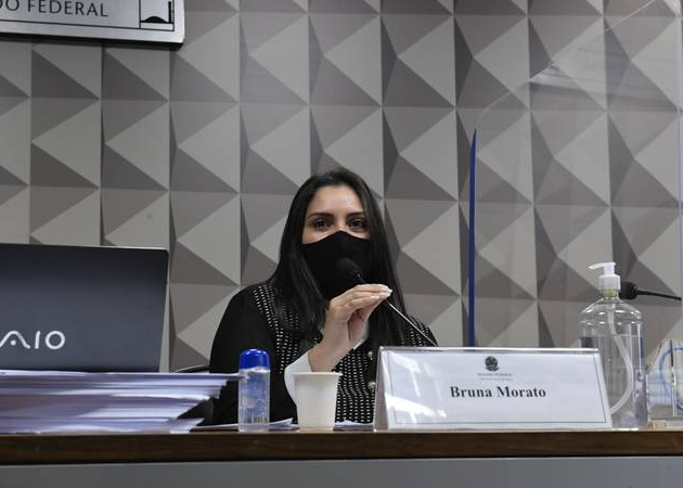 Advogada Bruna Morato, representante de 12 médicos que fizeram denúncias contra Prevent Senior, depõe na CPI da Pandemia Foto: Roque de Sá/ Agência Senado