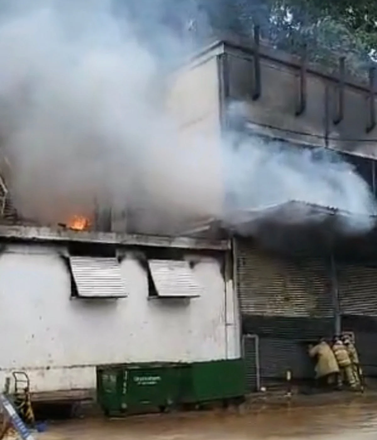 Incêndio começou por volta das 05h49 da manhã de domingo, segundo os Bombeiros Reprodução