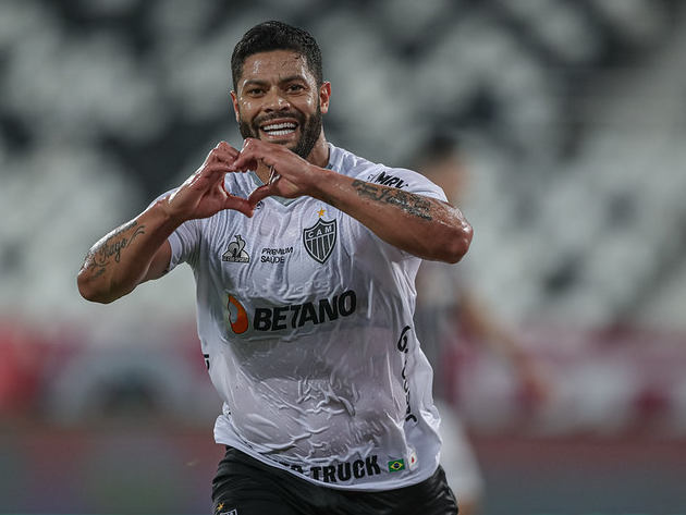 Hulk comemora gol marcado na vitória sobre o Fluminense pela Copa do Brasil Pedro Souza / Atlético