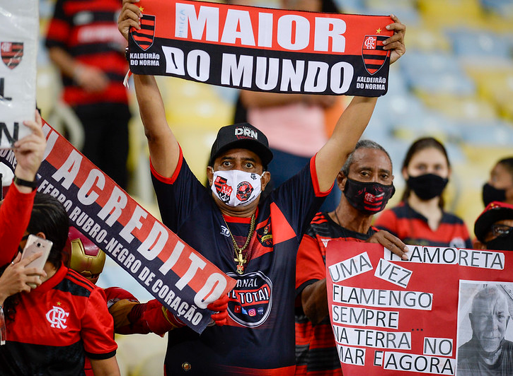 Torcida do Flamengo marcando presença no Maracanã Marcelo Cortes