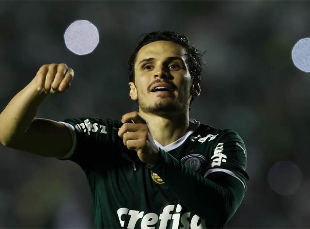 Raphael Veiga marcou seu 14º gol na temporada contra a Juazeirense