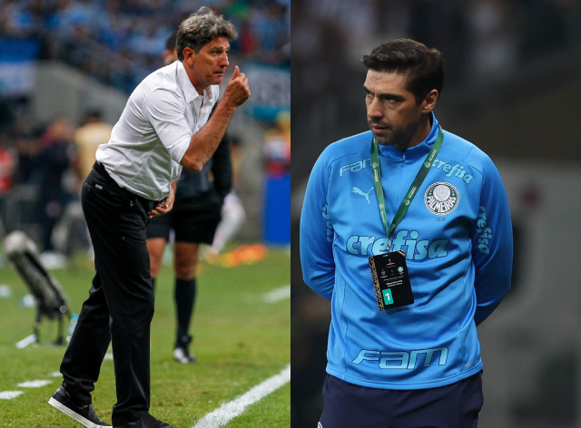 Abel Ferreira e Renato Gaúcho concorrem ao prêmio de melhor treinador do ano Flickr/Grêmio eFlickr/Palmeiras