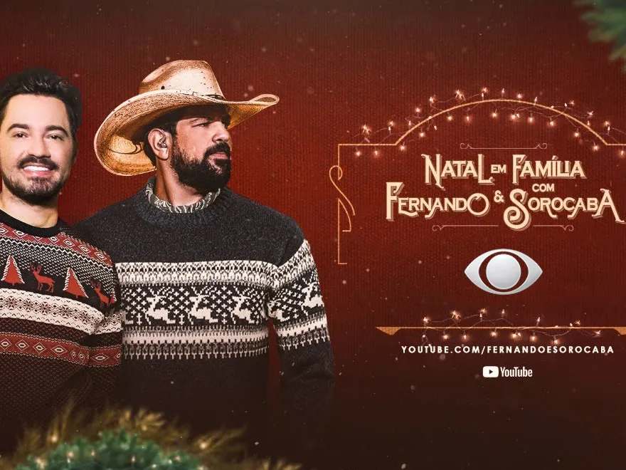 Fernando & Sorocaba dão um show especial de Natal na tela da Band