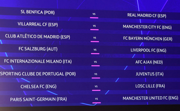 Champions League: confrontos das oitavas de final definidos; veja resultado