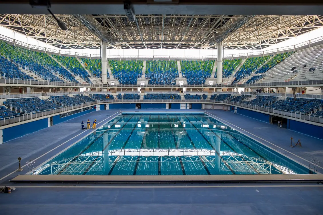 Estádio foi palco das provas de natação dos Jogos Olímpicos e Paralímpicos de 2016