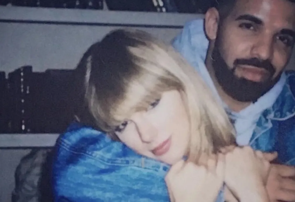 Drake e Taylor Swift em foto aparentemente antiga