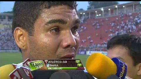 Casemiro chora ao falar sobre má fase no São Paulo Reprodução