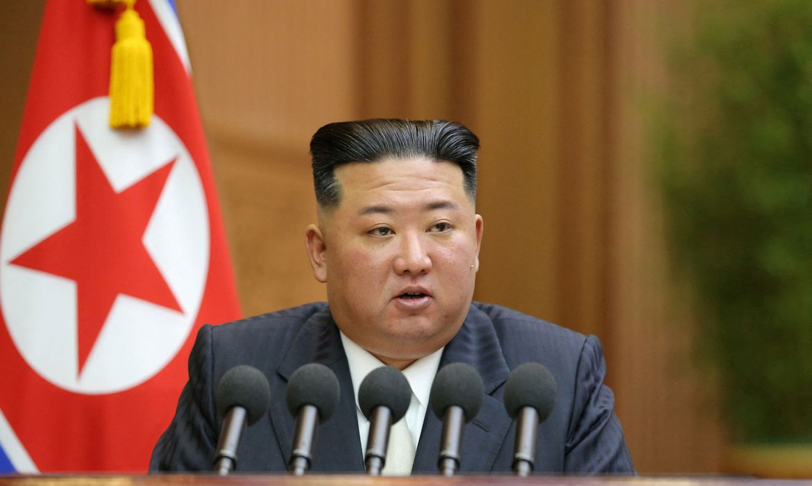 Kim Jong-un , lider da coreia do norte KCNA/Agência Brasil