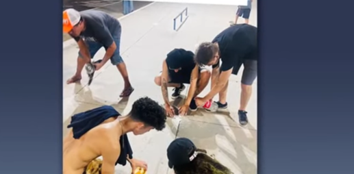Rayssa Leal faz mutirão para reformar pista de skate em cidade natal