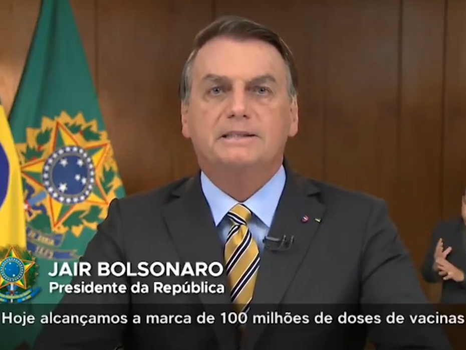 Pronunciamento do presidente foi recebido com panelaços em todo o Brasil Reprodução