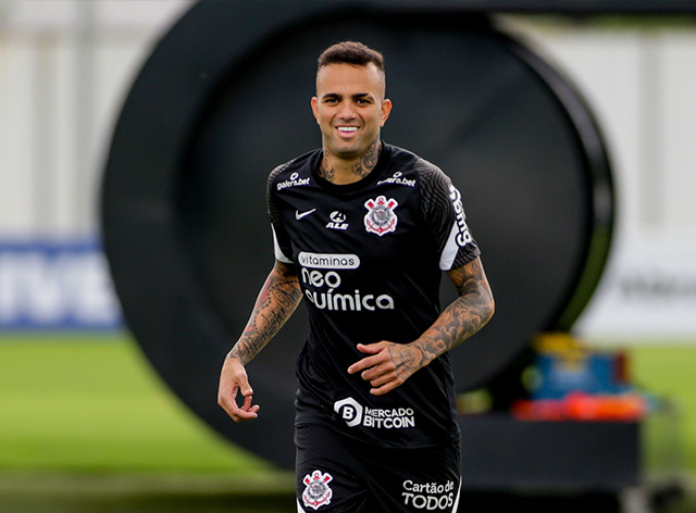 Luan, em treino do Corinthians Rodrigo Coca / Agência Corinthians