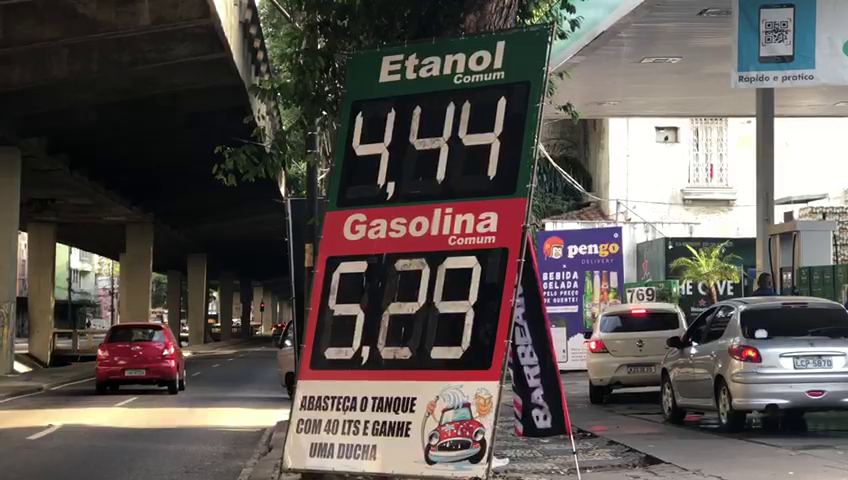 O menor preço da gasolina praticado na manhã desta sexta-feira (29), era de R$ 5,29 Everton Alves