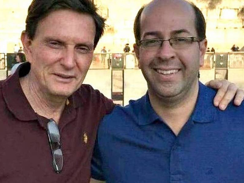 O prefeito Marcelo Crivella aparece ao lado do empresário Rafael Alves Reprodução/Instagram