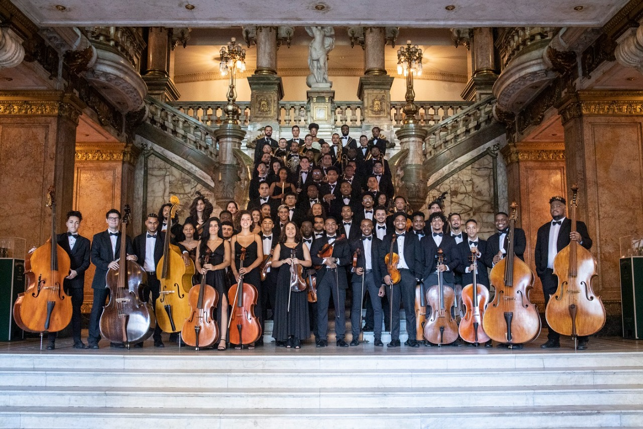 Theatro Municipal: jovens de comunidades representam Orquestra Sinfônica Jovem Divulgação