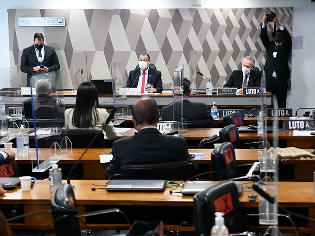 Senadores vão votar novos requerimentos para ouvir envolvidos na compra da vacina indiana e representantes de redes sociais. Foto: Marcos Oliveira/Agência Senado