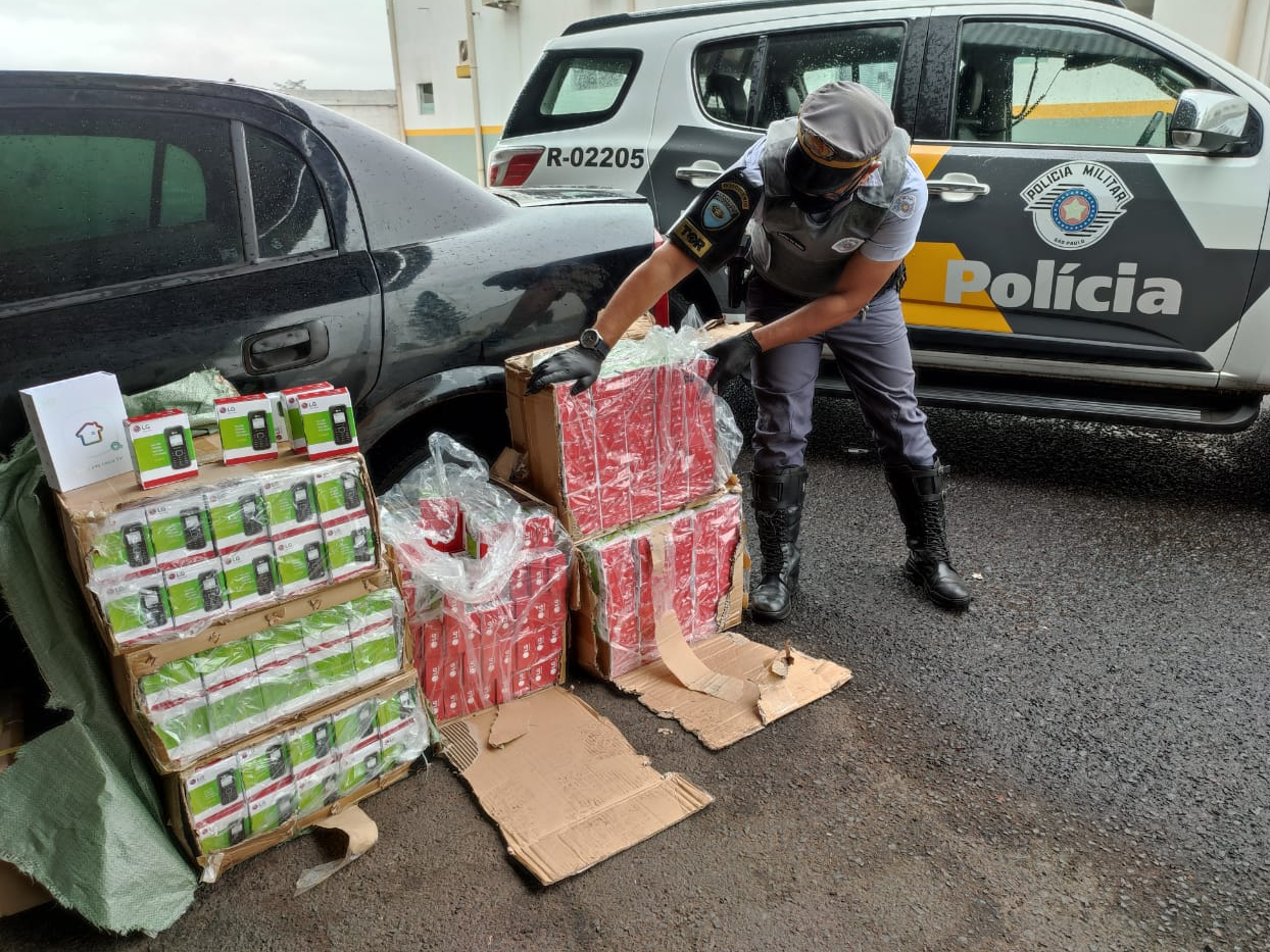 Mercadoria foi encontrada durante vistoria em carro na cidade de Álvares Machado Políca Militar de SP